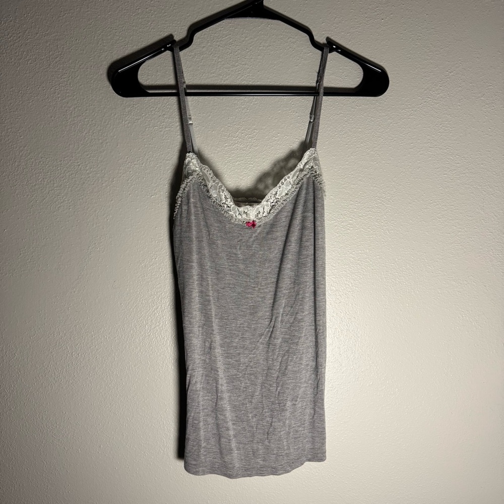 Victoria's Secret Gray Lace Cami